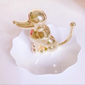 puppy poodle jewlery tray